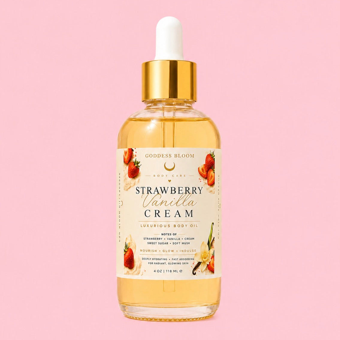 Strawberry Vanilla Cream Body Oil
